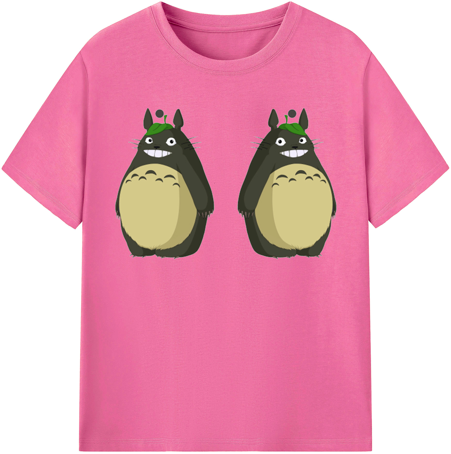 （画像用） となりのトトロ 草壁メイ 草壁サツキ My Neighbor Totoro Satsuki Kusakabe Mei Kusakabe レディースカジュアルプリントTシャツ（綿100％）
